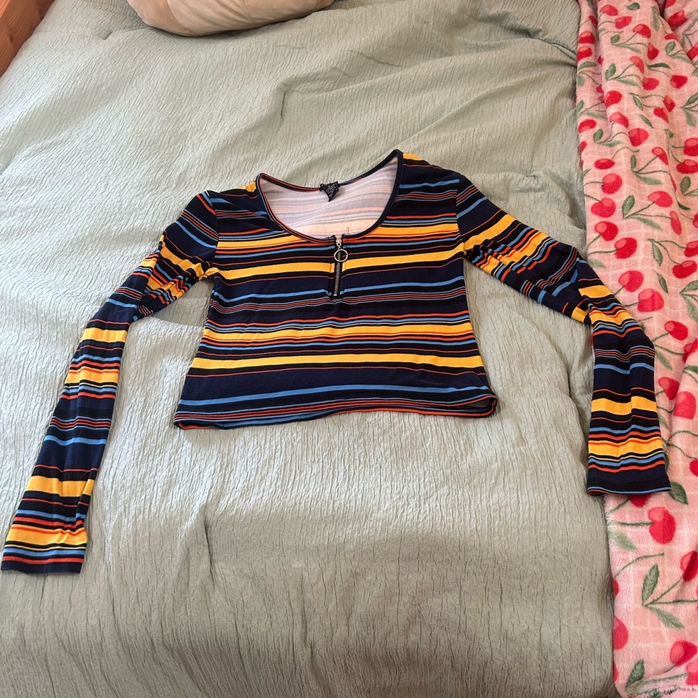 Rue21 Multicolor Striped Crop Top